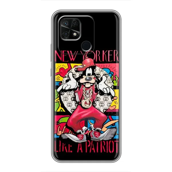 Чохол з принтом «Мультяшний Волк» для Xiaomi Redmi 10C