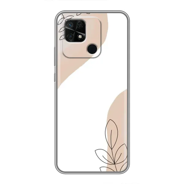 Чехол с принтом «Нюдовая веточка абстракция» для Xiaomi Redmi 10C
