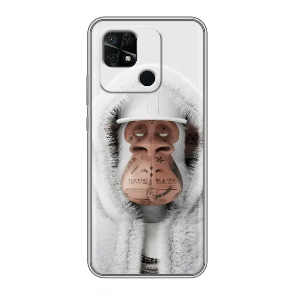 Чохол з принтом «мавпа NFT в тату» для Xiaomi Redmi 10C