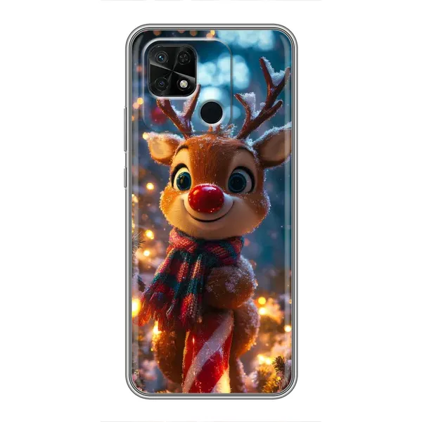 Чохол з принтом «Олень з шарфом» для Xiaomi Redmi 10C Чохол з принтом «Олень з шарфом» для Xiaomi Redmi 10C