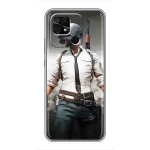 Чехол PUBG для Редми 10С (AlphaPrint) (Пабг мен)