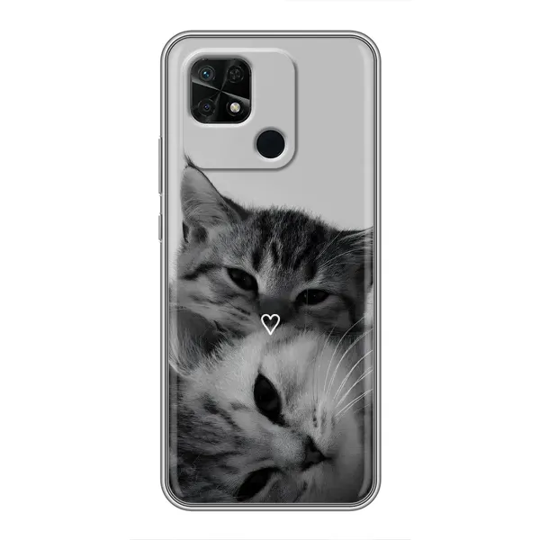 Чехол с принтом «Пара котов» для Xiaomi Redmi 10C Чехол с принтом «Пара котов» для Xiaomi Redmi 10C