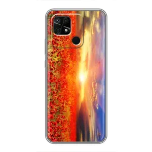 Чохол з картинкою (Стильні) Сяомі Редмі 10Ц - (AlphaPrint) (Поле тюльпанів)