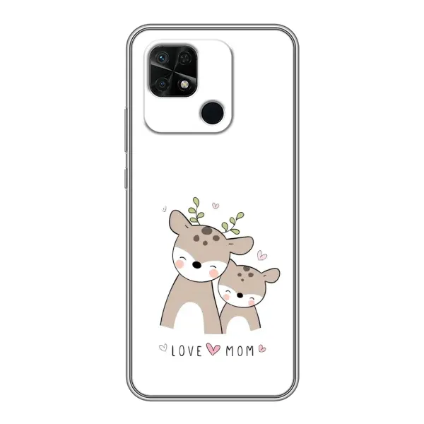 Чохол з принтом «Оленята мама і малюк» для Xiaomi Redmi 10C Чохол з принтом «Оленята мама і малюк» для Xiaomi Redmi 10C