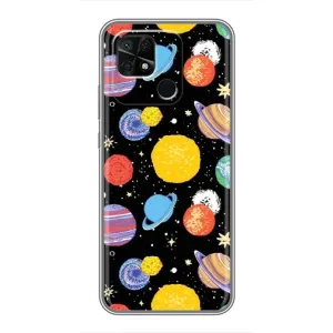 Космические Чехлы для Редми 10С (VPrint) (Рисованные планеты)