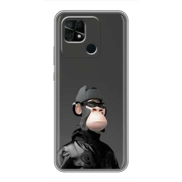 Чохол з принтом «стильна мавпа NFT» для Xiaomi Redmi 10C