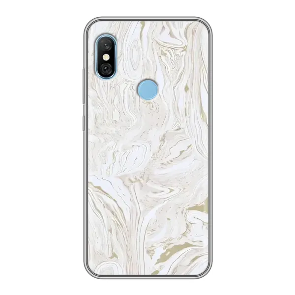Чехол с принтом «Белый мрамор» для Xiaomi Redmi 6 pro
