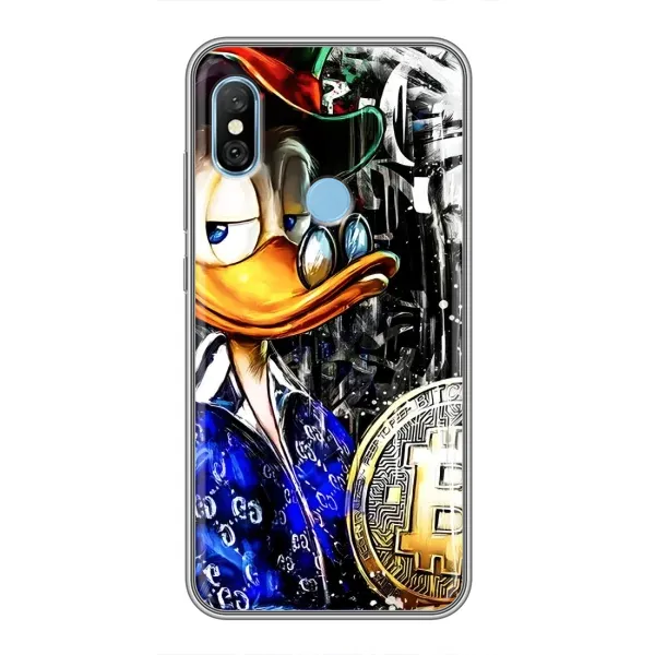 Чехол с принтом «Биткойн Скрудж» для Xiaomi Redmi 6 pro