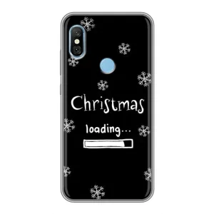 Рождественские, Праздничные Чехлы для Редми 6 Про (Christmas loading)