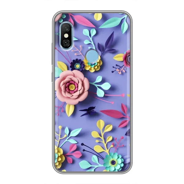 Чехол с принтом «Цветочный дизайн» для Xiaomi Redmi 6 pro