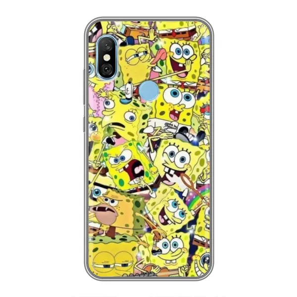 Чехол с принтом «Эмоции Спанч Боба» для Xiaomi Redmi 6 pro Чехол с принтом «Эмоции Спанч Боба» для Xiaomi Redmi 6 pro