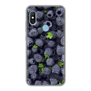 Чехлы с Фруктами для Xiaomi Redmi 6 pro (VPrint) (Ежевика)