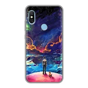 Космические Чехлы для Редми 6 Про (VPrint) (Галактический вид)