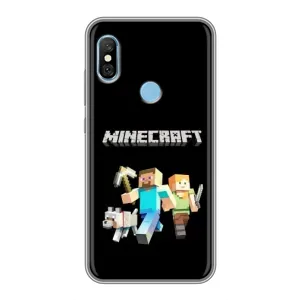 Чохол Майнкрафт на Xiaomi Redmi 6 pro (AlphaPrint) Minecraft (герої Minecraft)