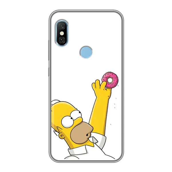 Чохол з принтом «Гомер з пончиком» для Xiaomi Redmi 6 pro
