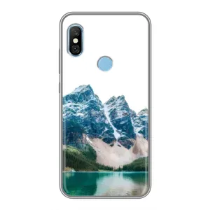 Силиконовый чехол с КАРТИНКАМИ лето для Xiaomi Redmi 6 pro (AlphaPrint) (Гори)