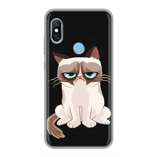 Чехол с принтом «Грустный кот» для Xiaomi Redmi 6 pro Чехол с принтом «Грустный кот» для Xiaomi Redmi 6 pro