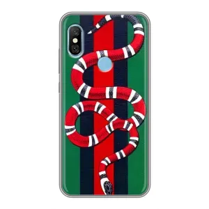 Чохли GUCCI для Сяомі Редмі 6 Про (AlphaPrint) (Gucci змія)