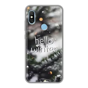 Новогодние, Праздничные Чехлы для Xiaomi Redmi 6 pro - 2024 год (Hello winter)
