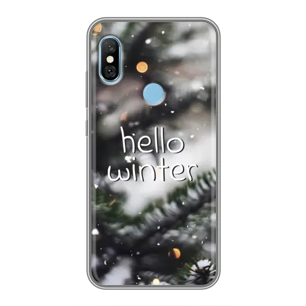 Чехол с принтом «Hello winter» для Xiaomi Redmi 6 pro