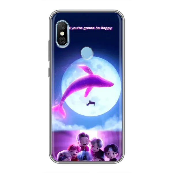 Чехол с принтом «КИТ BTS» для Xiaomi Redmi 6 pro Чехол с принтом «КИТ BTS» для Xiaomi Redmi 6 pro