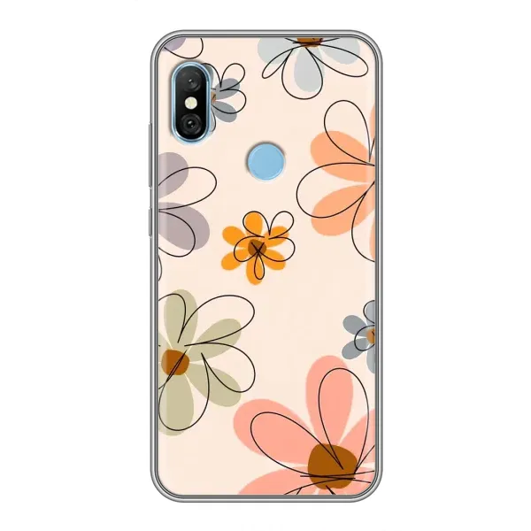 Чехол с принтом «Разноцветные цветы» для Xiaomi Redmi 6 pro