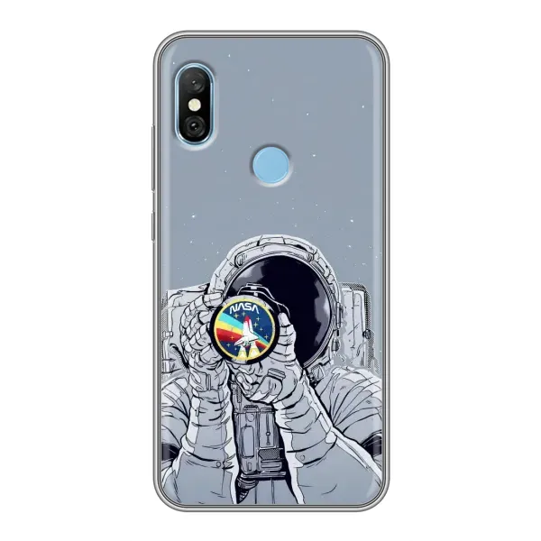 Чехол с принтом «Космонавт фото» для Xiaomi Redmi 6 pro Чехол с принтом «Космонавт фото» для Xiaomi Redmi 6 pro