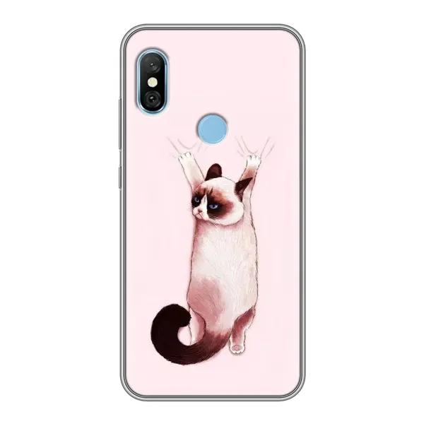 Чехол с принтом «Котик падает» для Xiaomi Redmi 6 pro
