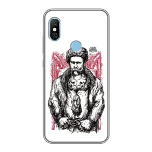 Чохли для Xiaomi Redmi 6 pro с принтом Тараса Шевченко (AlphaPrint) (Козак Шевченко)