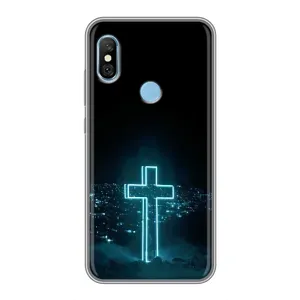 Християнські Чохли для Xiaomi Redmi 6 pro (AlphaPrint) (Хрест і місто)