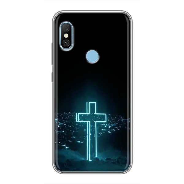 Чехол с принтом «Крест и город» для Xiaomi Redmi 6 pro Чехол с принтом «Крест и город» для Xiaomi Redmi 6 pro