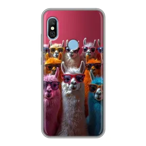 Чехол с принтом «Ламы в очках» для Xiaomi Redmi 6 pro