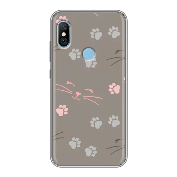 Чохол з принтом «Лапи і вуса» для Xiaomi Redmi 6 pro