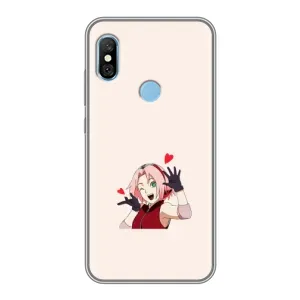 Чохли Персонажі Аніме Наруто для Xiaomi Redmi 6 pro (AlphaPrint) (Лайк Сакура)