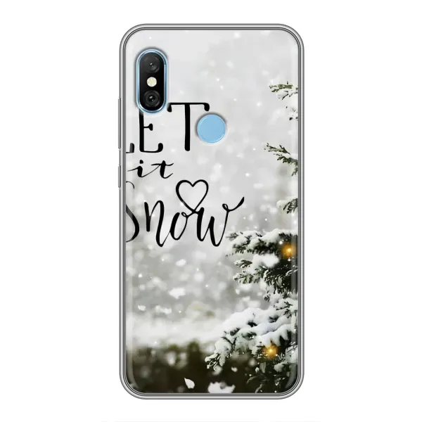 Чехол с принтом «Let it snow» для Xiaomi Redmi 6 pro