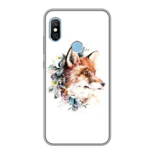 Чохли з картинкою Лисичка для Xiaomi Redmi 6 pro (VPrint) (Лиса в квітах)