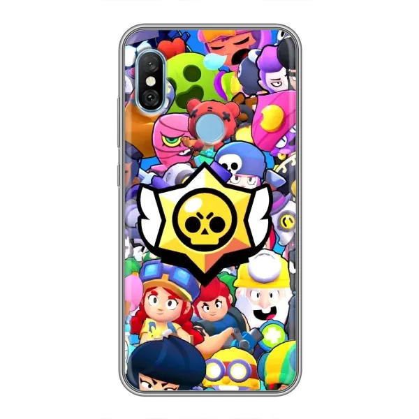 Чохол з принтом «Лого Brawl Stars» для Xiaomi Redmi 6 pro