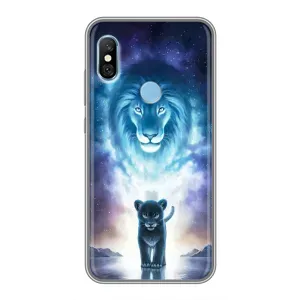 Чехол со Львом для Xiaomi Redmi 6 pro (VPrint) (Маленький лев)