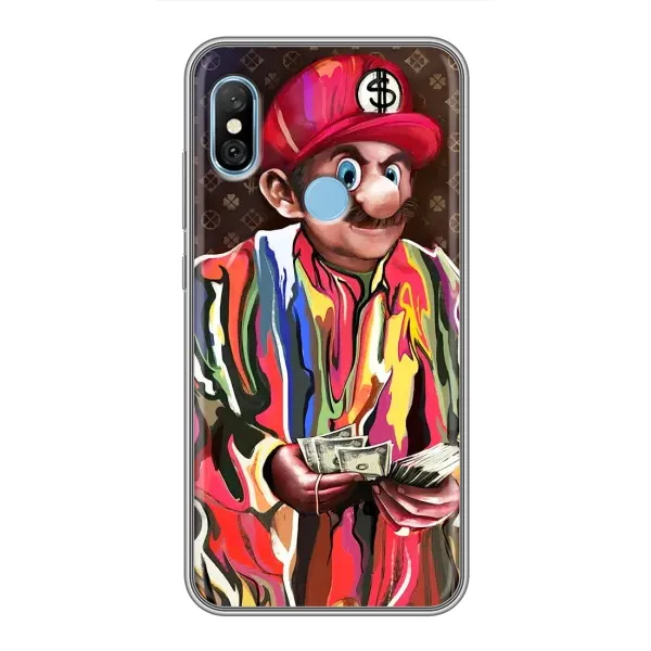 Чохол з принтом «Mario LV» для Xiaomi Redmi 6 pro