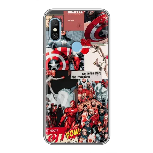 Чохол з принтом «Марвел Комикс» для Xiaomi Redmi 6 pro