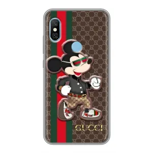 Чохли GUCCI для Сяомі Редмі 6 Про (AlphaPrint) (Маус Гуччі)