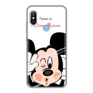 Эксклюзивный чехол для Xiaomi Redmi 6 pro (AlphaPrint - Мультяшные) (Маус Микки)
