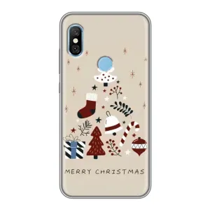 Рождественские Чехлы для Xiaomi Redmi 6 pro (VPrint) (Merry Christmas)