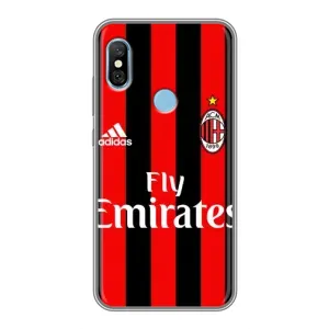 Чехлы для Xiaomi Redmi 6 pro (VPrint) - Футбольные клубы (Milan)