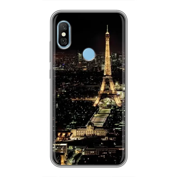 Чехол с принтом «Ночной Париж» для Xiaomi Redmi 6 pro