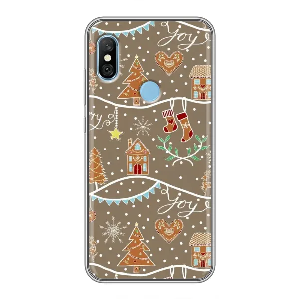 Чехол с принтом «Новогодние пряники» для Xiaomi Redmi 6 pro