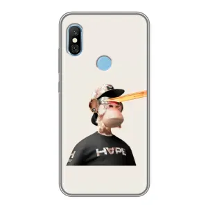 Чохли з Мавпами NFT для Xiaomi Redmi 6 pro (AlphaPrint) (мавпа NFT в окулярах)