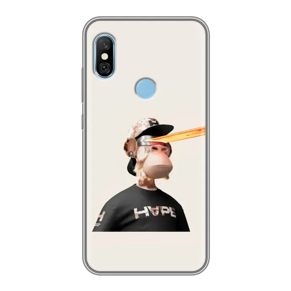 Чохол з принтом «мавпа NFT в окулярах» для Xiaomi Redmi 6 pro