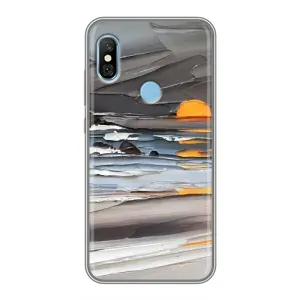 Чохол з картинкою (Стильні) Сяомі Редмі 6 Про - (AlphaPrint) (Пастель)