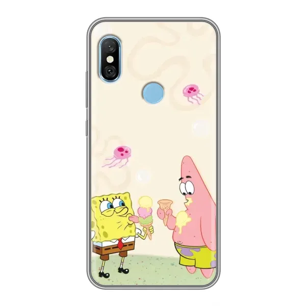 Чехол с принтом «Патрик и Боб» для Xiaomi Redmi 6 pro Чехол с принтом «Патрик и Боб» для Xiaomi Redmi 6 pro